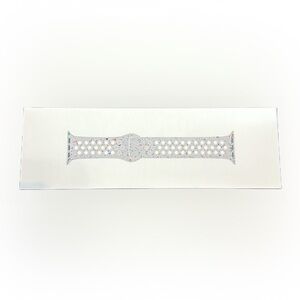 Nike White Perforated Sport Band with Iridescent Accents